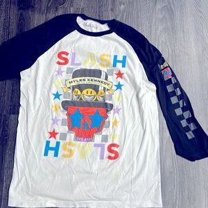 Slash with Myles Kennedy Baseball T Shirt - Men’s Medium